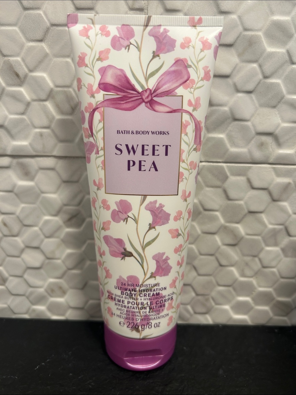 NEW 🆕 Bath & Body Works Sweet Pea Body Cream - Pink Floral